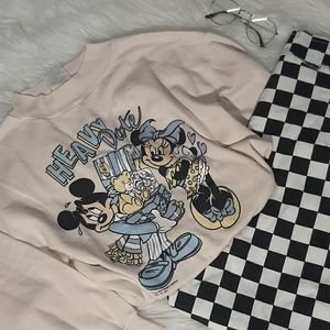 VTG 80s Mickey & Minnie Mouse Pastel Sweatshirt